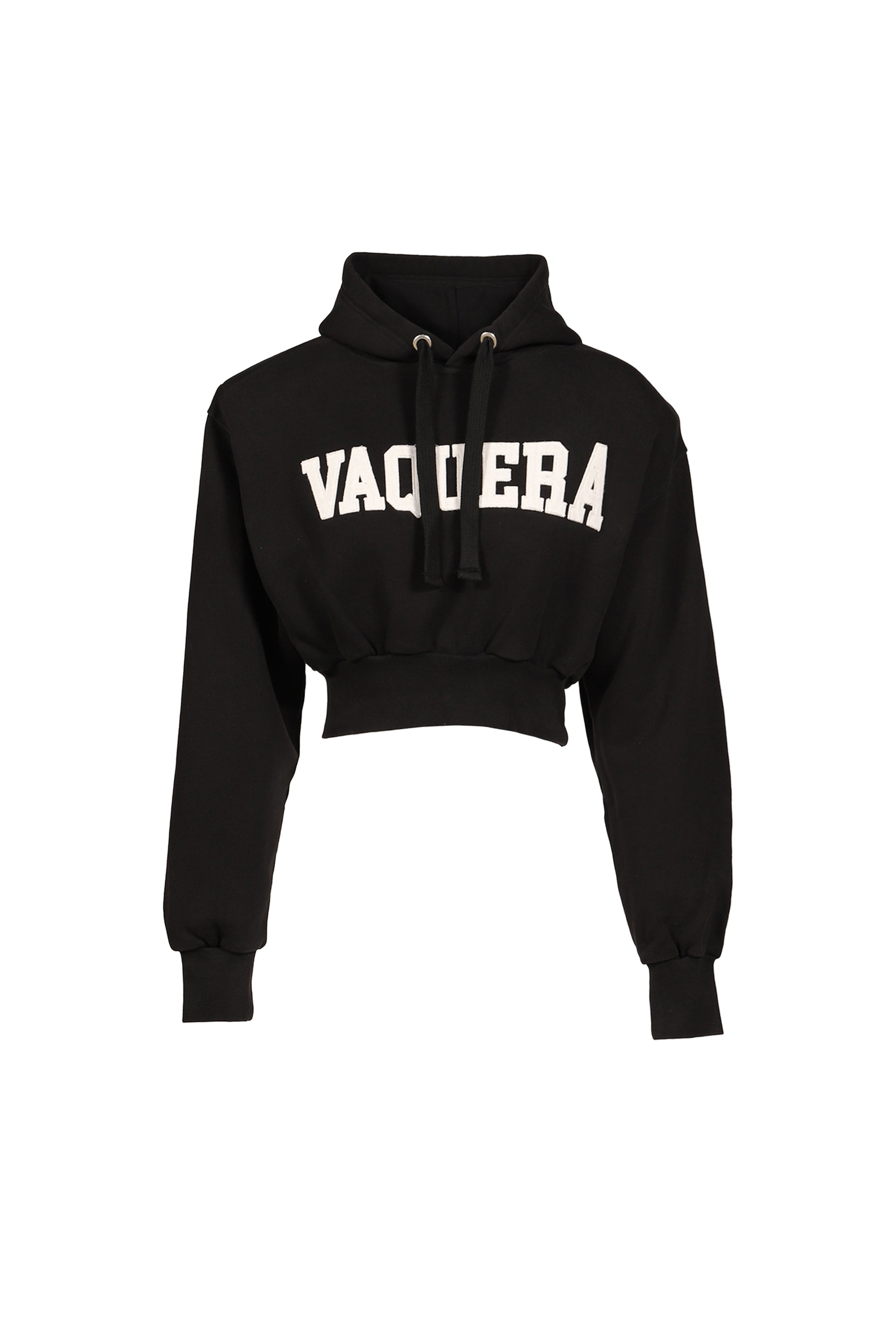 SHOULDER PAD HOODIE KNIT / BLK