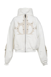 PADDED HOODIE / WHT