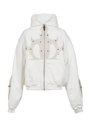 PADDED HOODIE / WHT