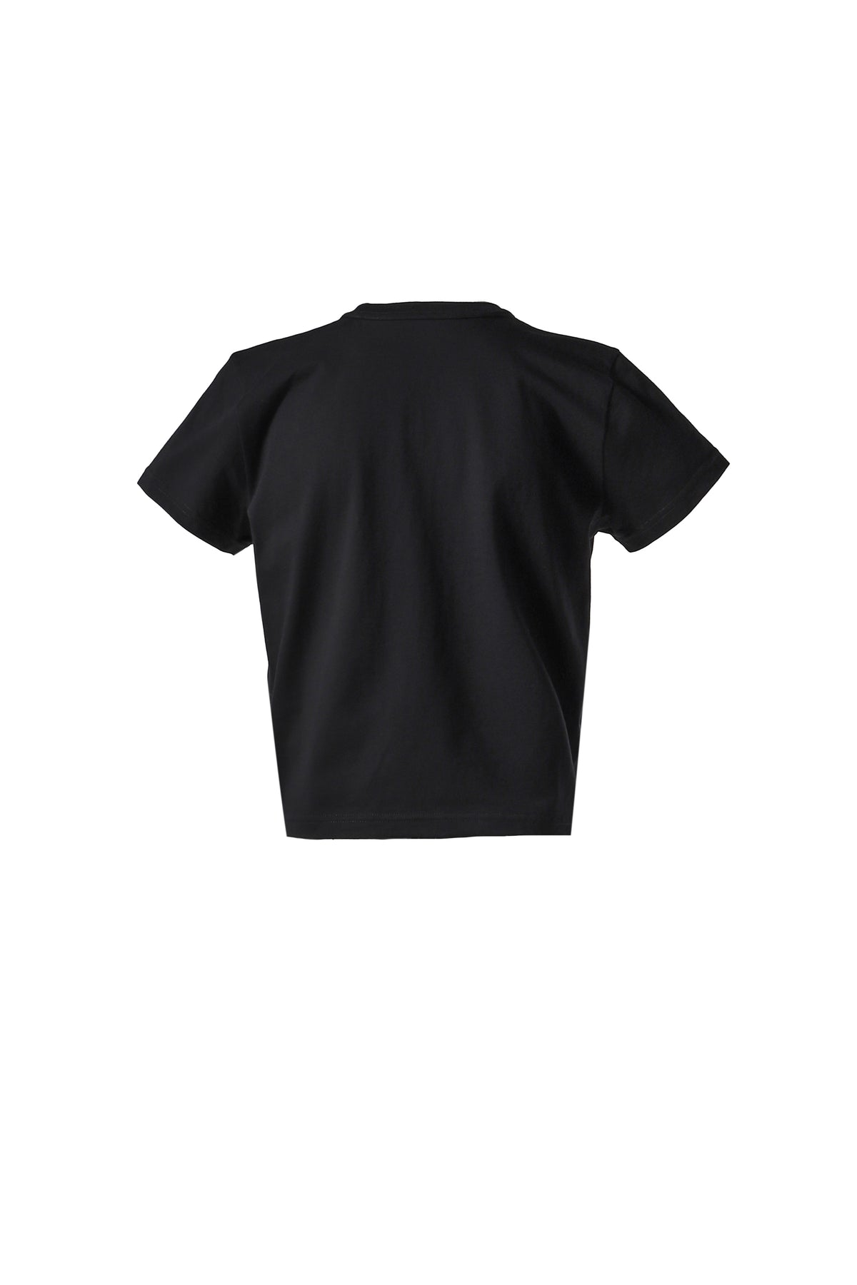 ESSENTIAL JSY SHRUNKEN TEE W/PUFF LOGO / BLK