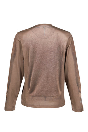 TROMPE-L'OEIL KNIT JERSEY LS T-SHIRT / BEI