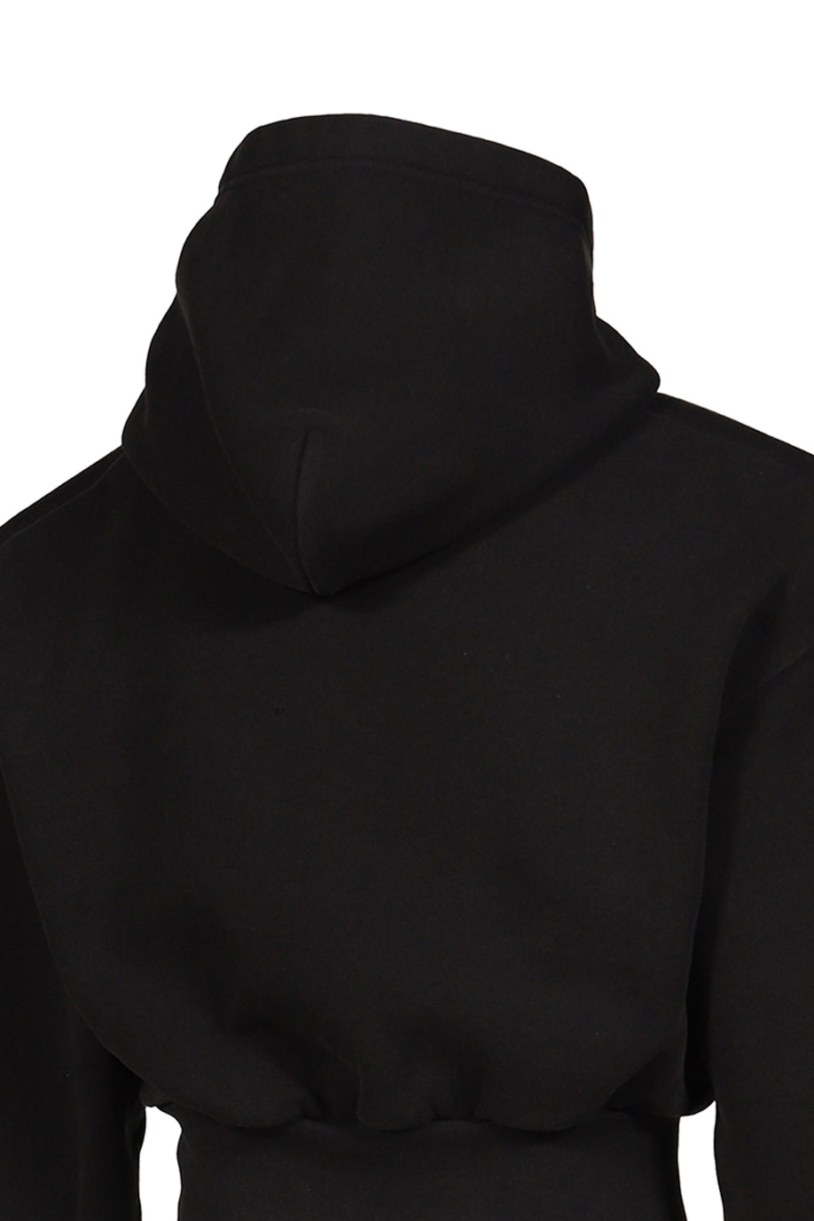 SHOULDER PAD HOODIE KNIT / BLK