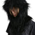 HAIRY FUR BALACLAVA / BLK