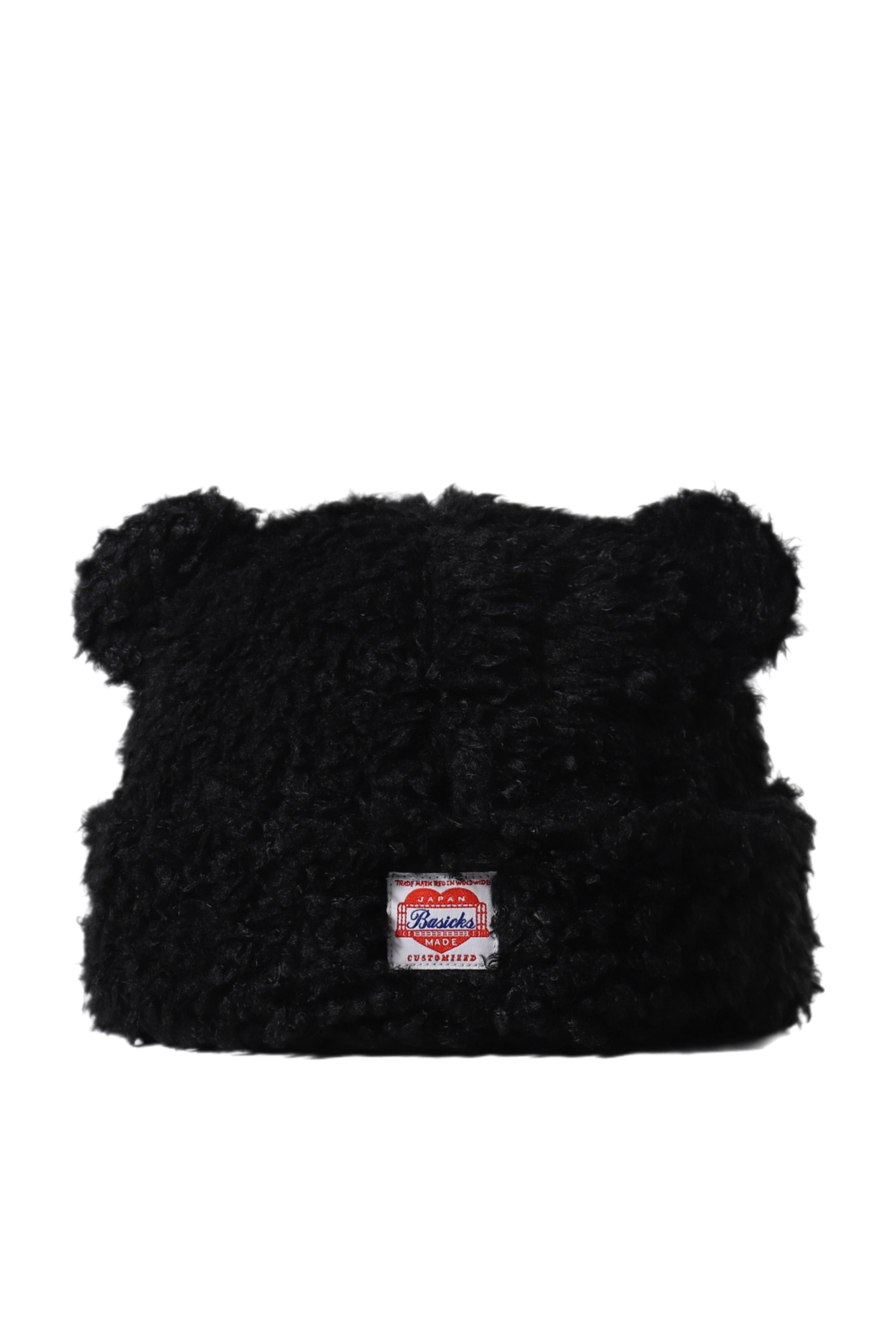 BASICKS ベイシックス FW24 BEAR BEANIE / BLK - NUBIAN