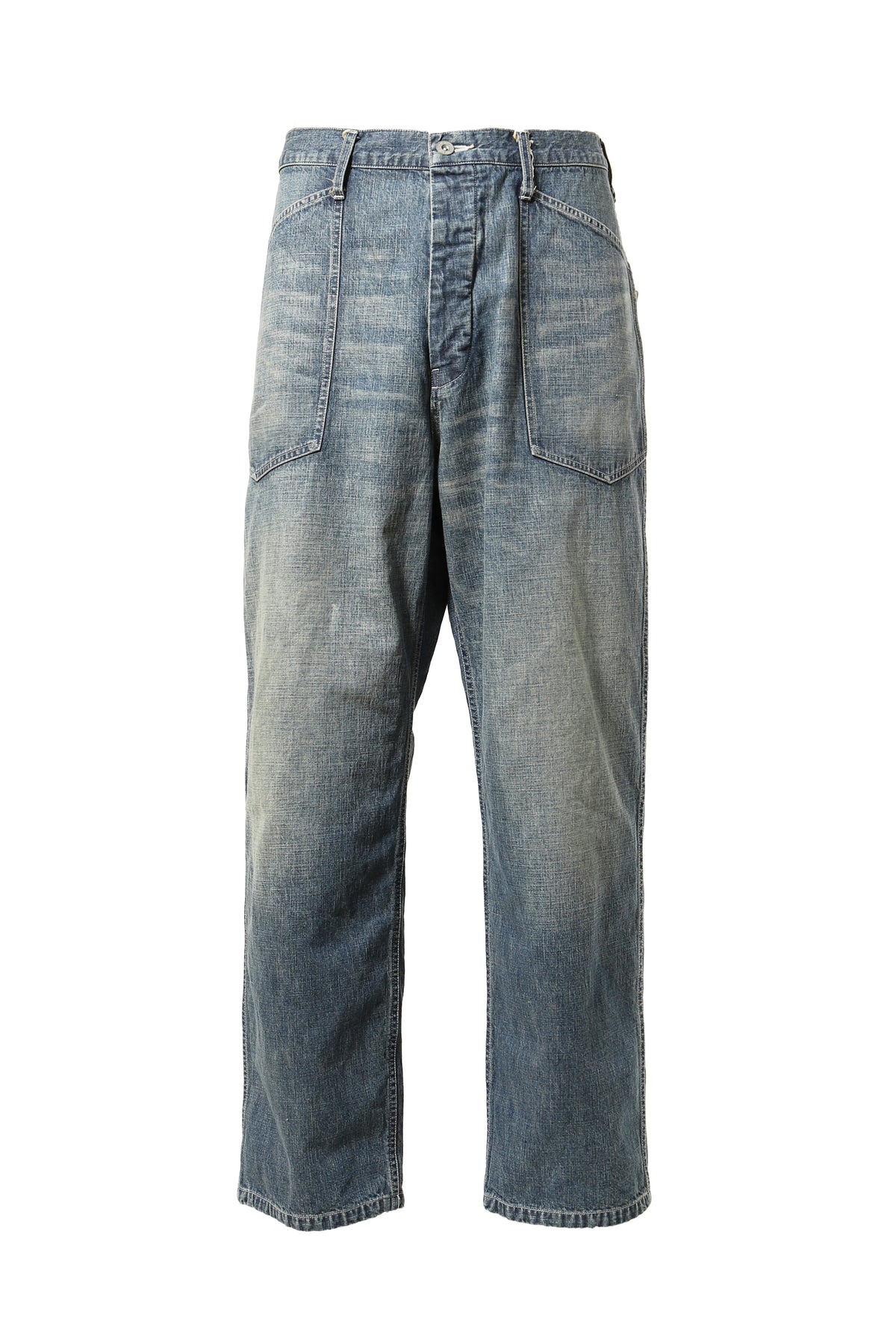 US ARMY M35 DENIM TROUSERS / IND AGEING