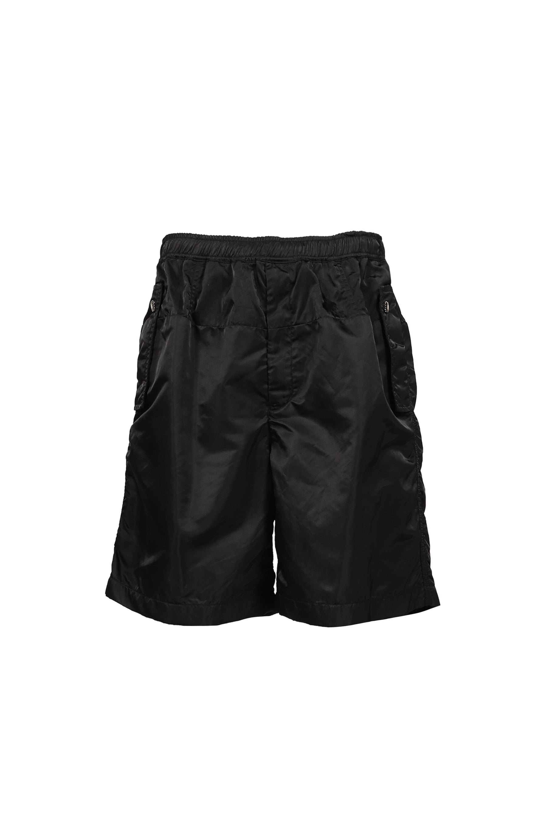 NYLON TWILL SHORTS / BLK