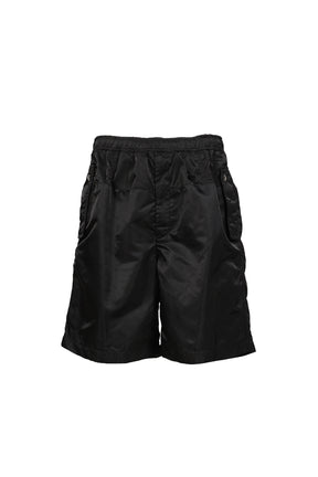 NYLON TWILL SHORTS / BLK