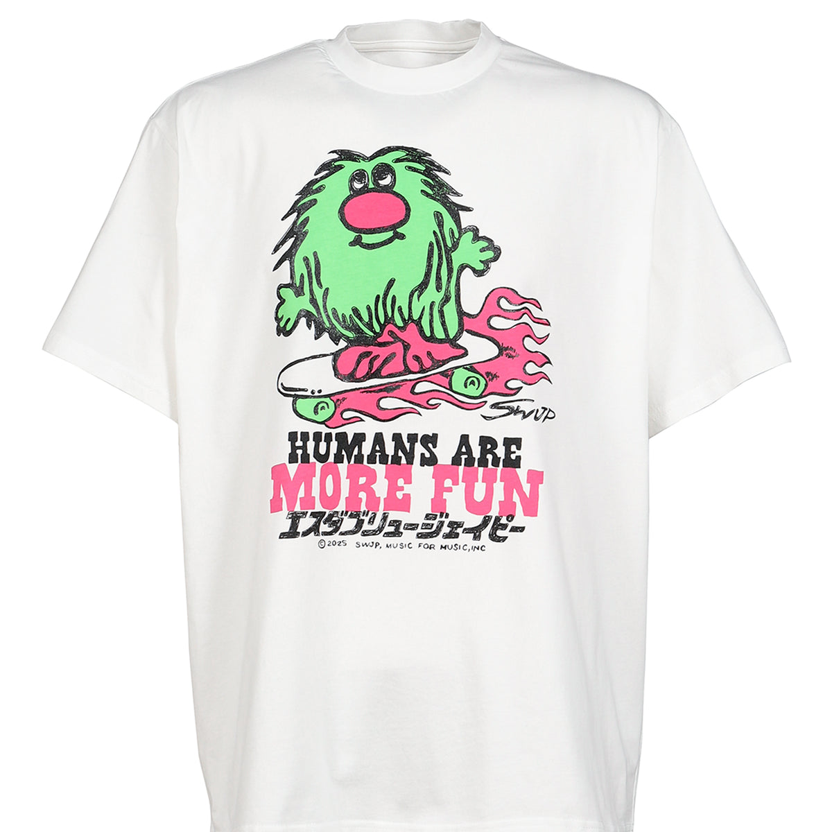 MOE シャツ SWJP エルダブリュージェイピー SS26 MOSSY MOE T-SHIRT / WHT
