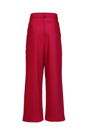 4 WAIST TAILORED TROUSERS / FUCHSIA