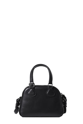 AC STUD LEATHER MINI BOWLING BAG / BLK