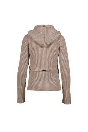 REFRACTA CARDIGAN  / DARK STONE