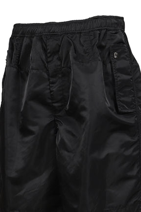 NYLON TWILL SHORTS / BLK