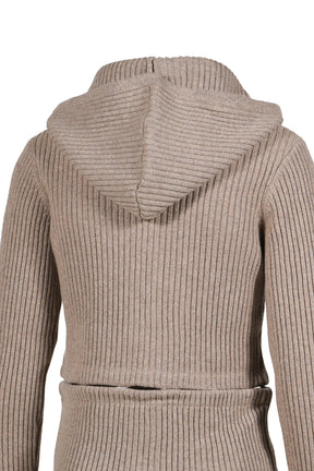 REFRACTA CARDIGAN  / DARK STONE