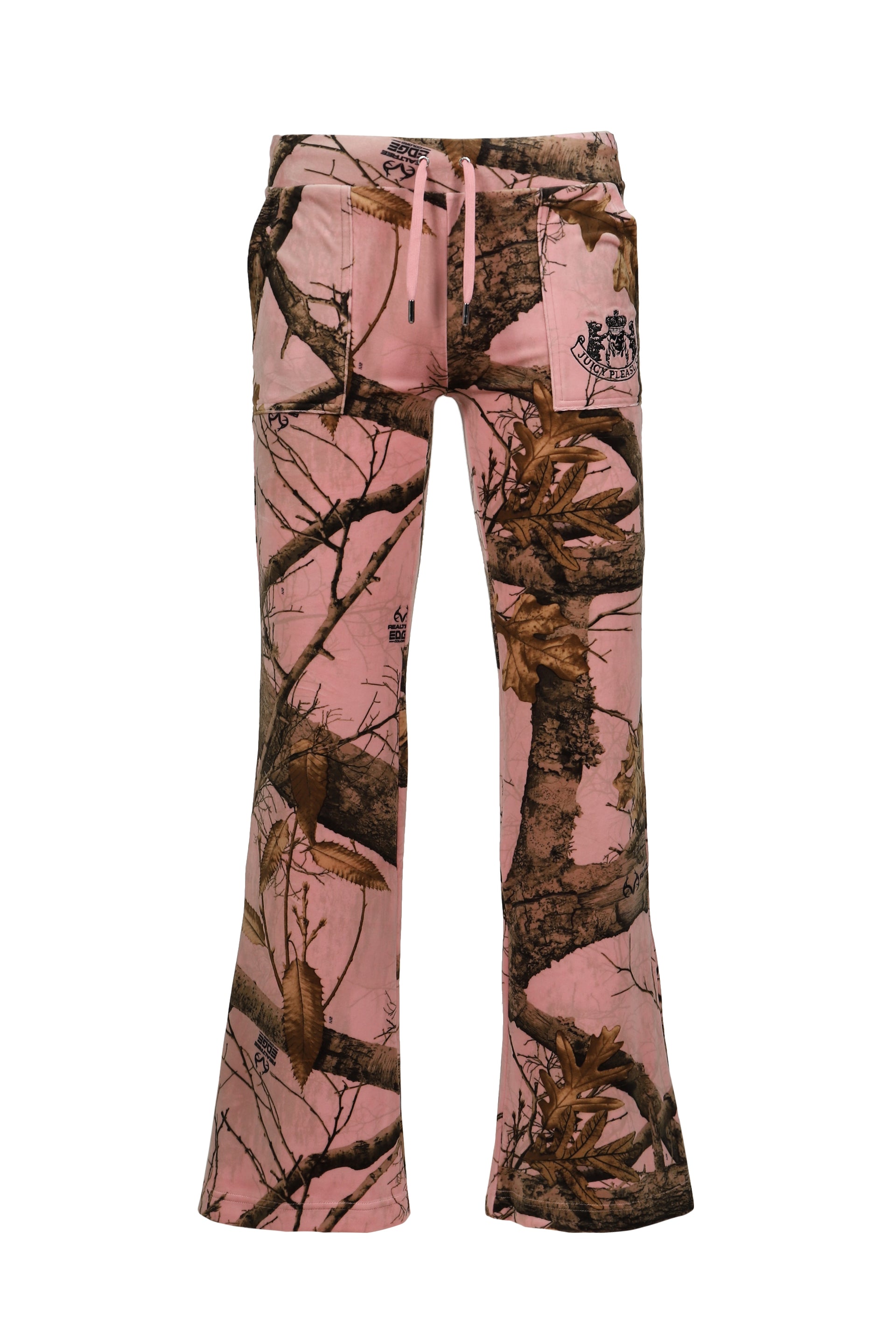 REALTREE VELOUR LAYLA TRACK PANTS (WOMEN'S) / PINK EDGE