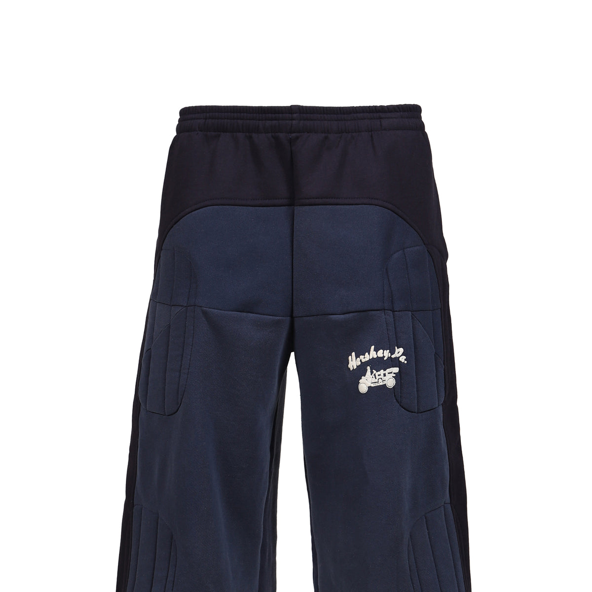 JOSHUA JAMAL PADDED SWEAT SHORTS SS26 / NVY - NUBIAN