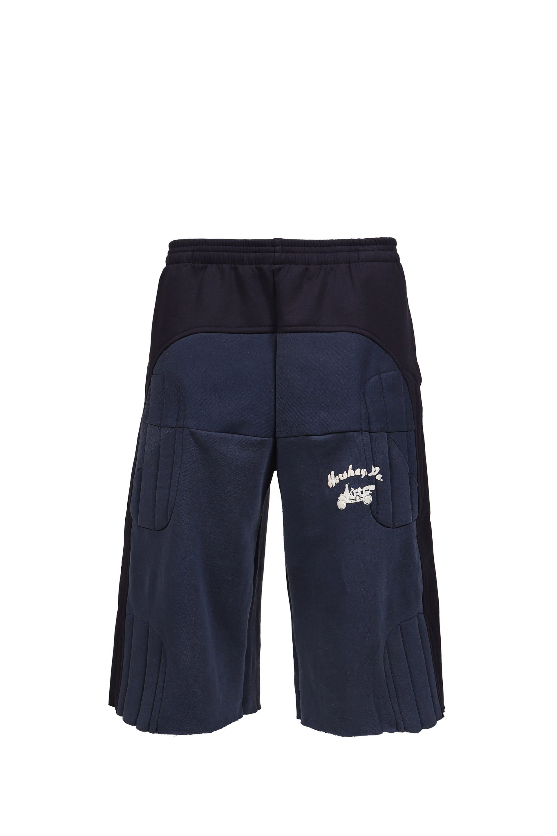 PADDED SWEAT SHORTS / NVY