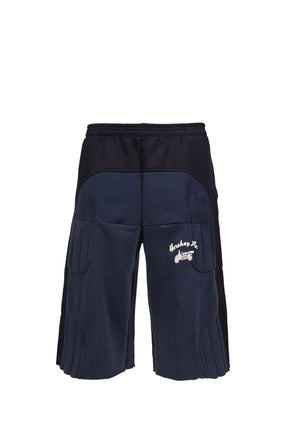 PADDED SWEAT SHORTS / NVY