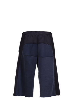 PADDED SWEAT SHORTS / NVY