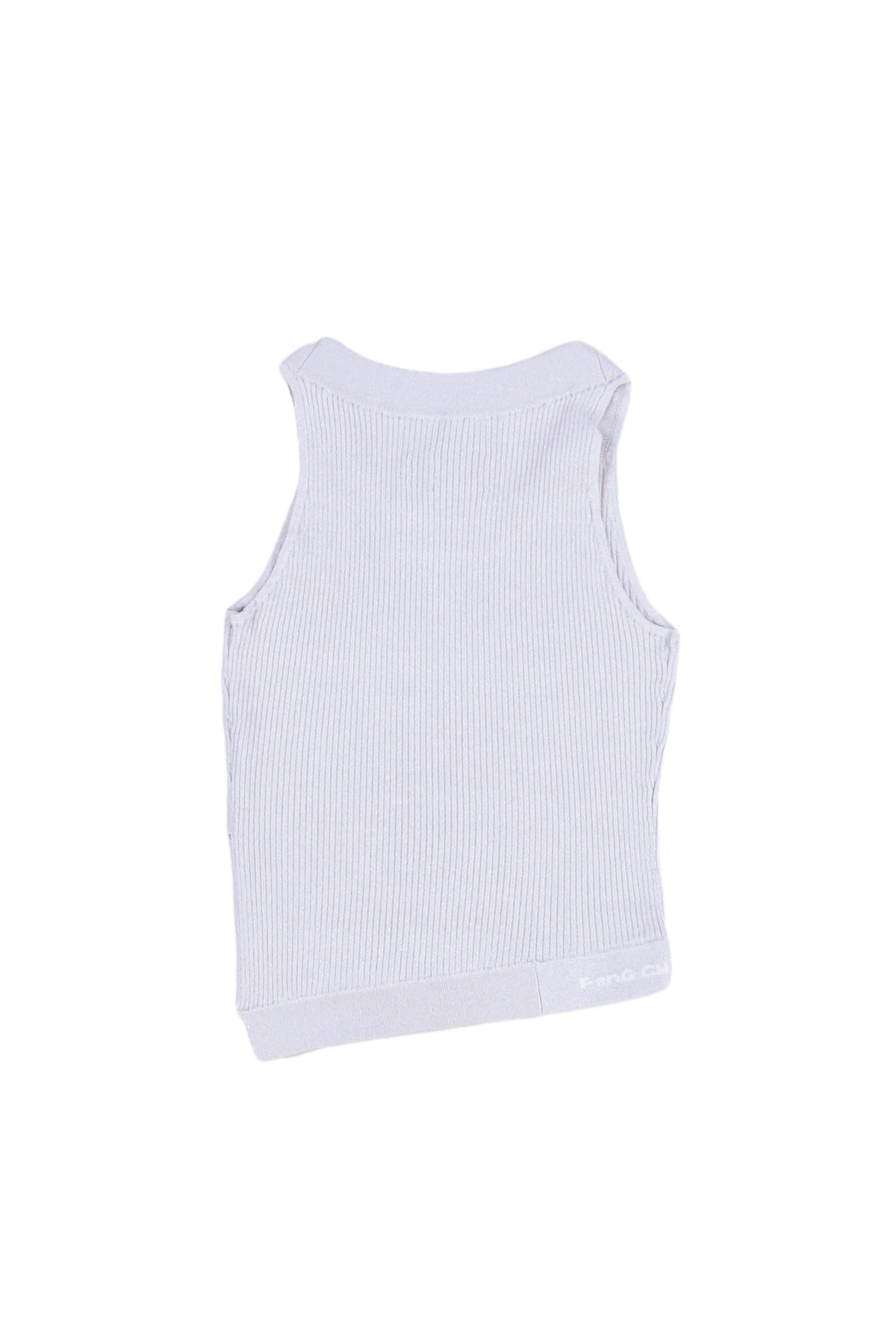 KNITTED TANK TOP / SIL