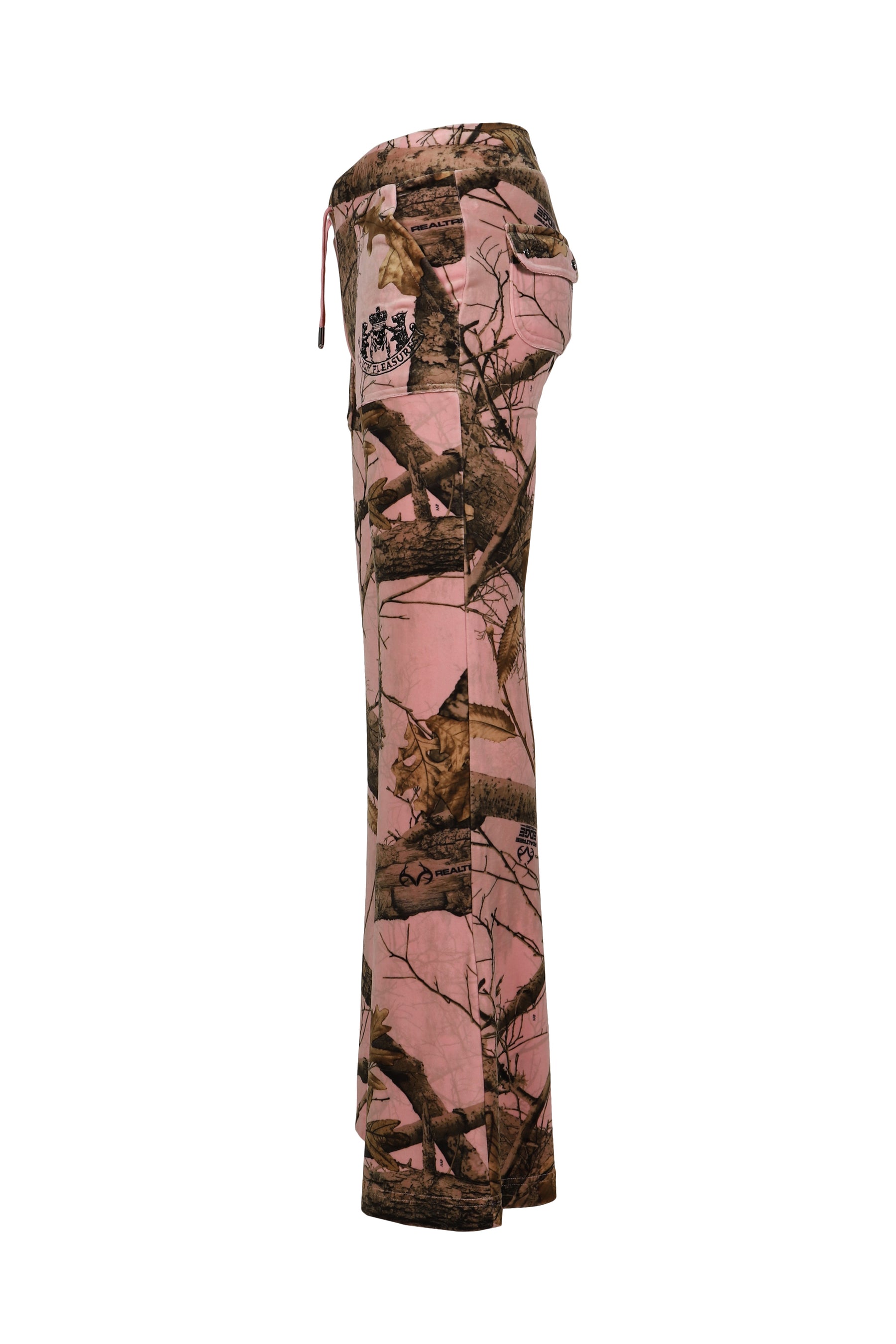 REALTREE VELOR LAYLA TRACK PANTS (WOMEN'S) / PINK EDGE 
