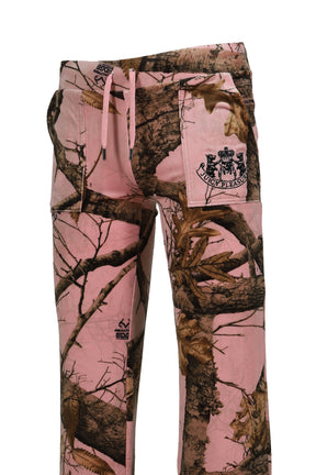 REALTREE VELOR LAYLA TRACK PANTS (WOMEN'S) / PINK EDGE 
