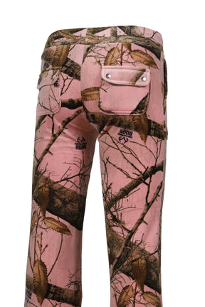 REALTREE VELOR LAYLA TRACK PANTS (WOMEN'S) / PINK EDGE 