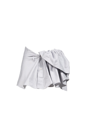 BELTED SHIRT SKIRT / BLU