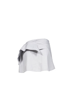BELTED SHIRT SKIRT / BLU