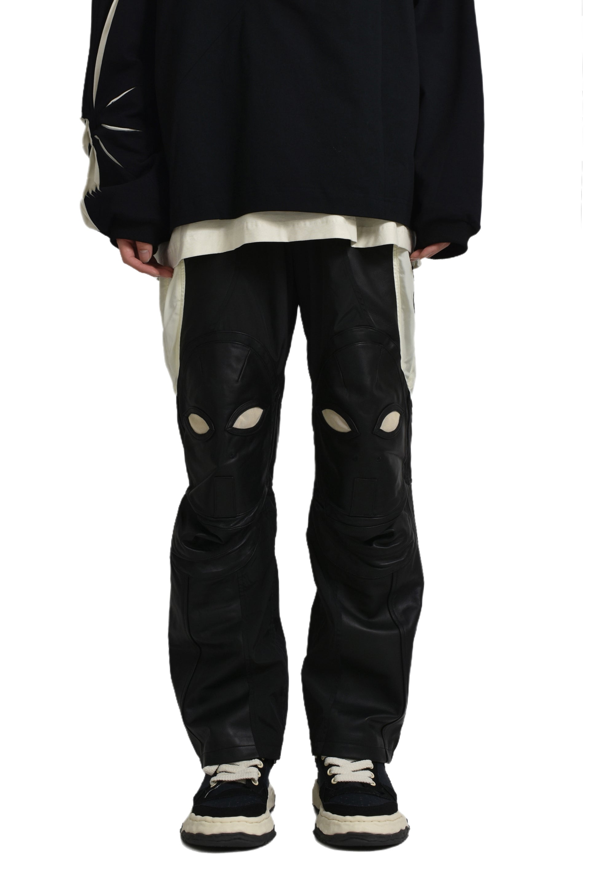 KUSIKOHC RIDER LEATHER PANTS / BLK
