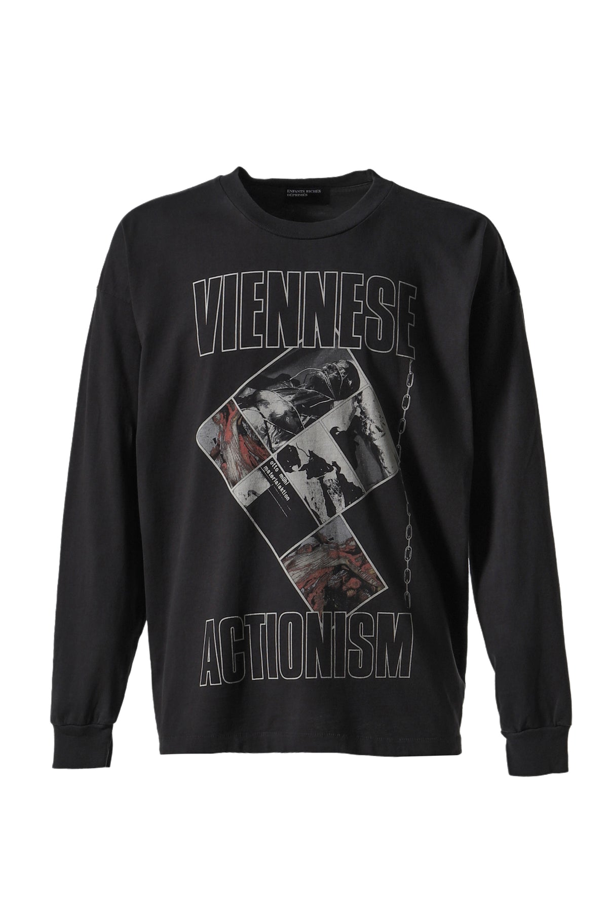 VIENNESE ACTIONISM LS T-SHIRT / FADED BLK