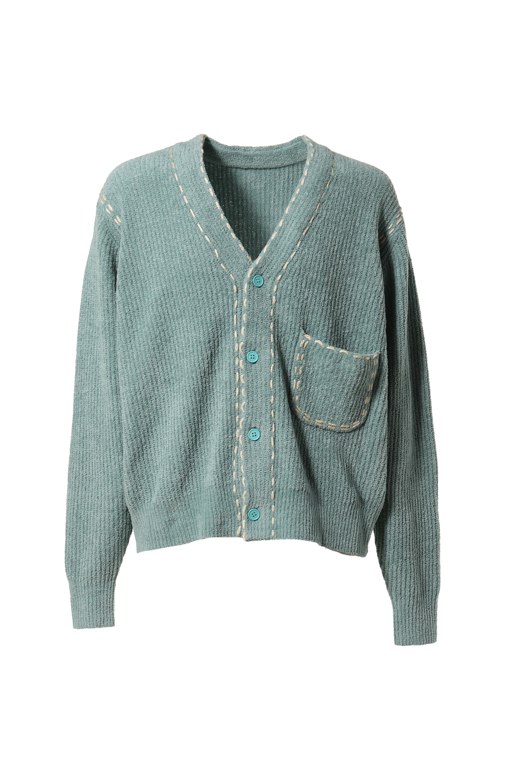 PHINGERIN FW23 PG1 CARDIGAN / MOS MINT -NUBIAN