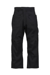 LONG ZIP STRAIGHT PANTS / BLK