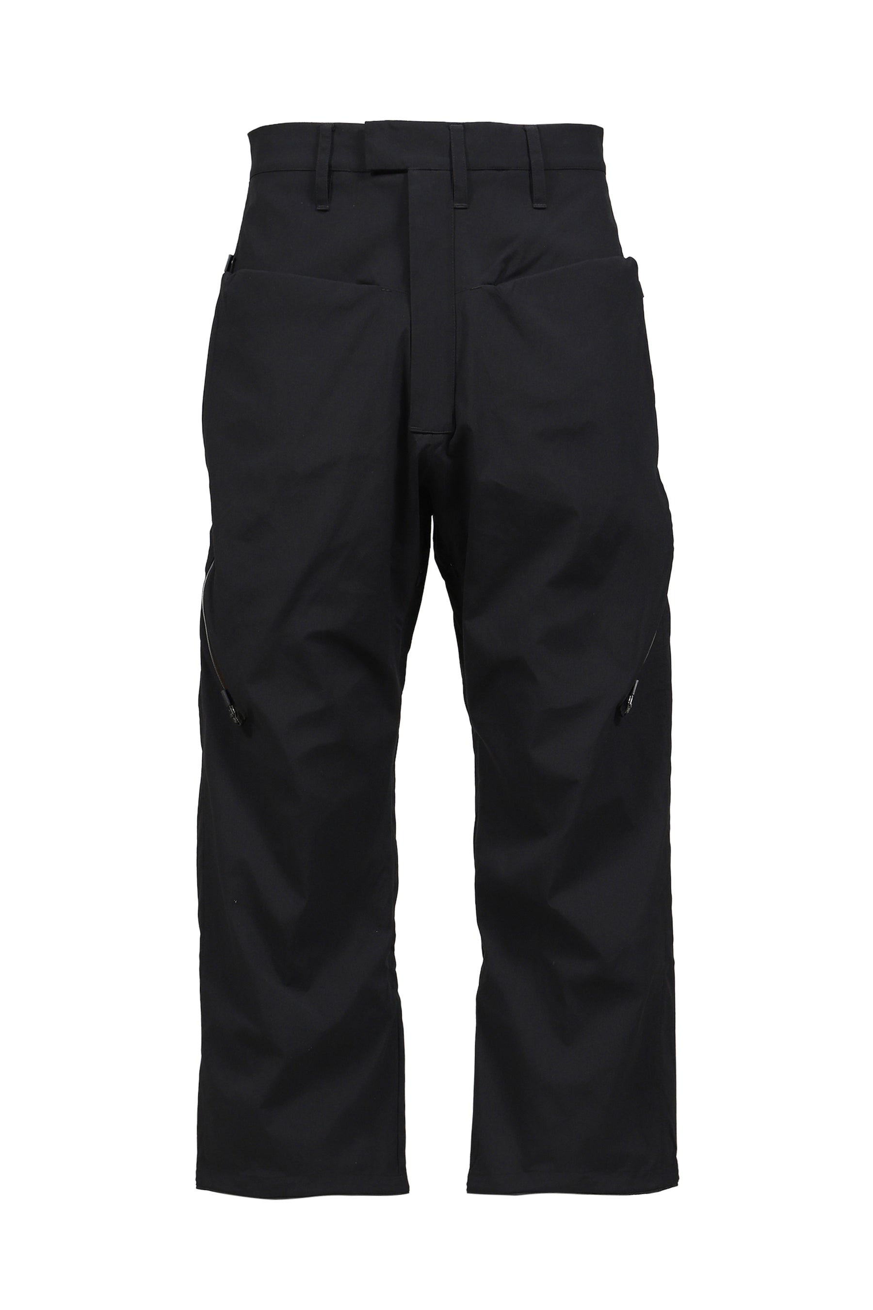 LONG ZIP STRAIGHT PANTS / BLK