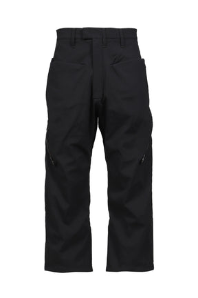 LONG ZIP STRAIGHT PANTS / BLK