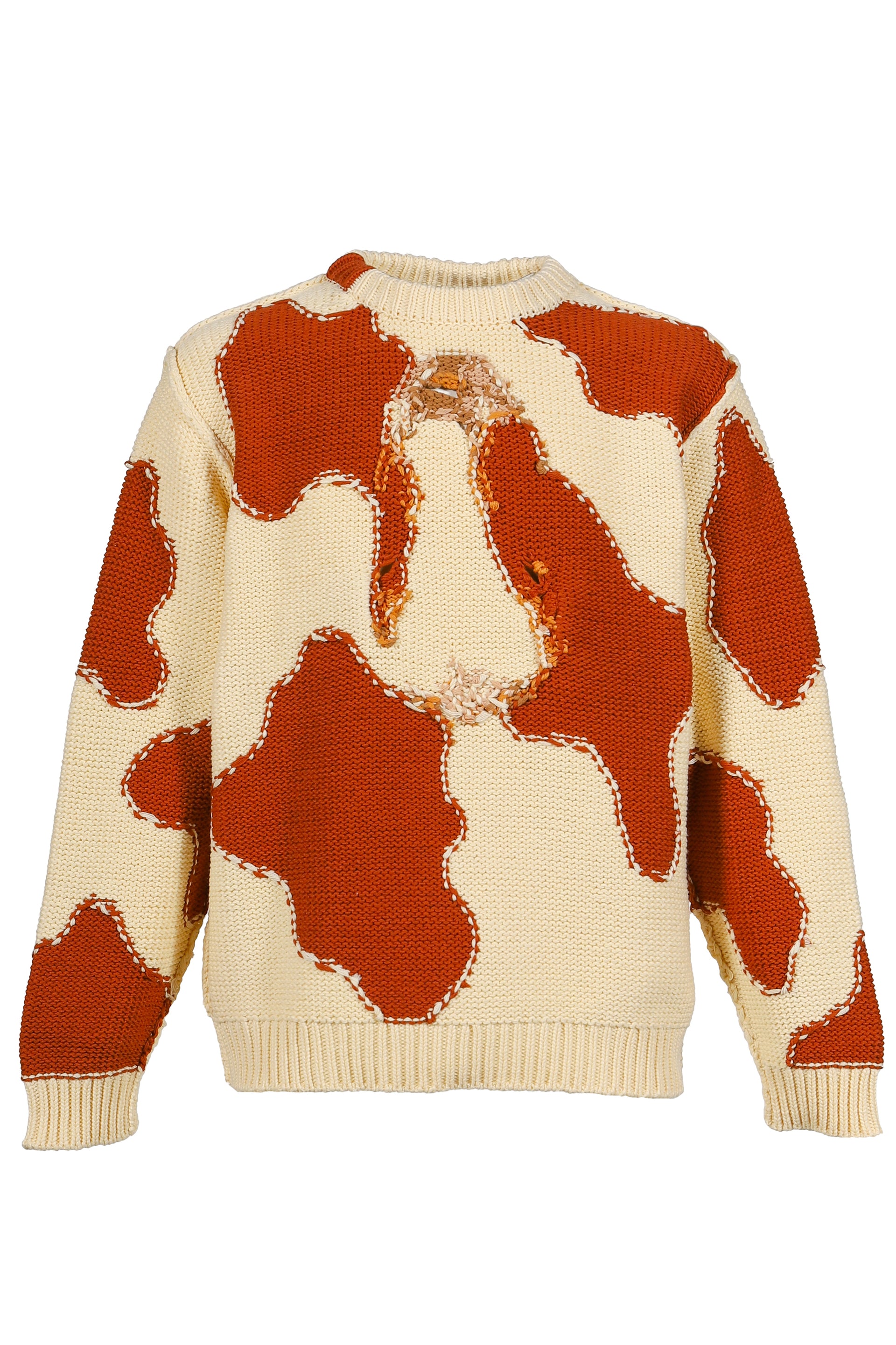 ACTING COW KNIT PULLOVER / WHT