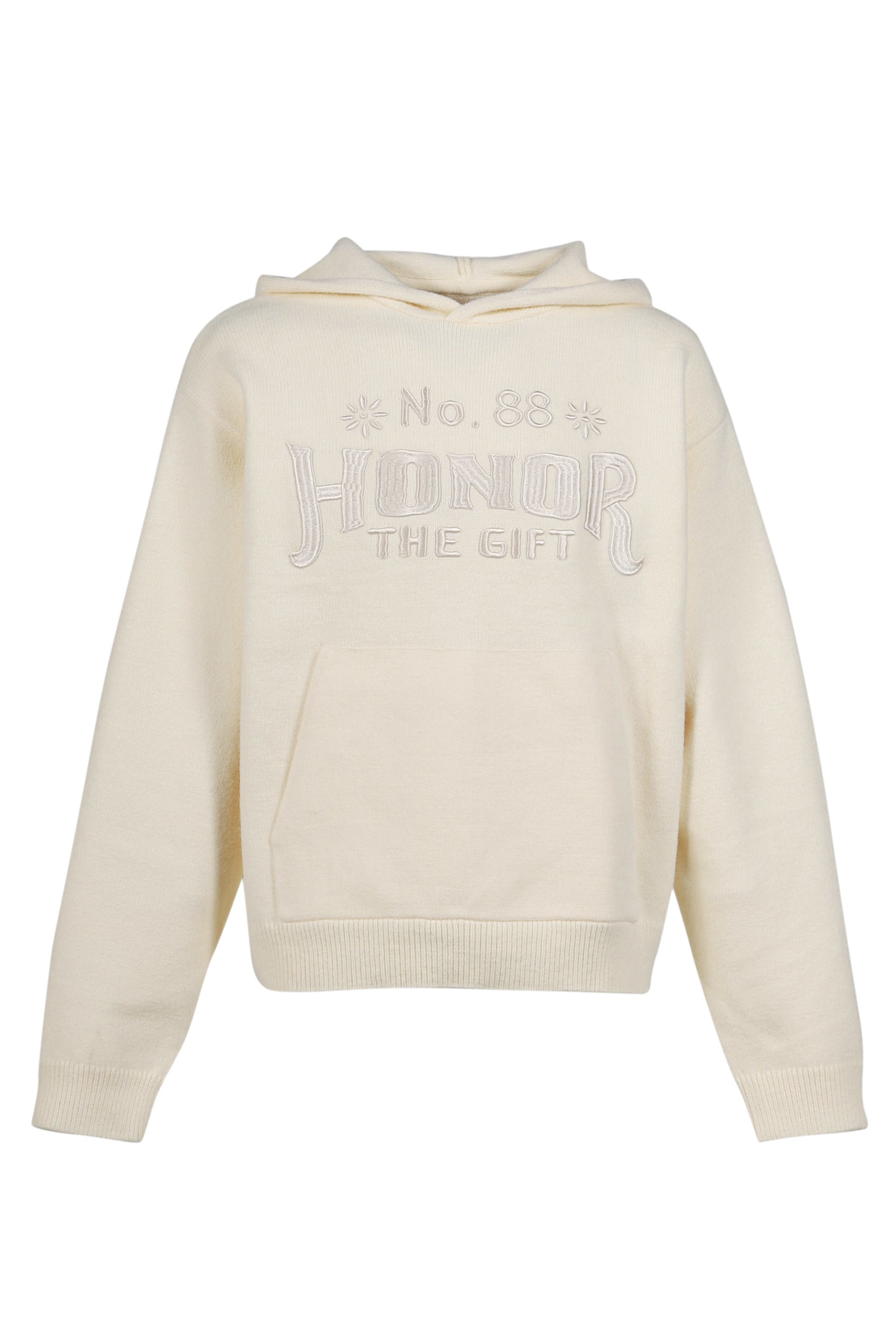 ART KNIT HOODIE / BONE