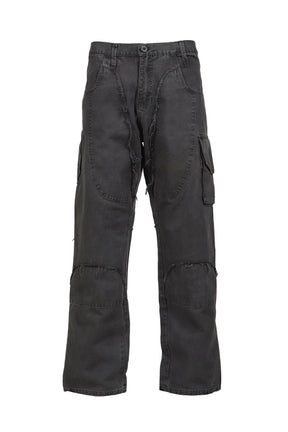 CARGO PANTS SCRAP / WORN BLACK 