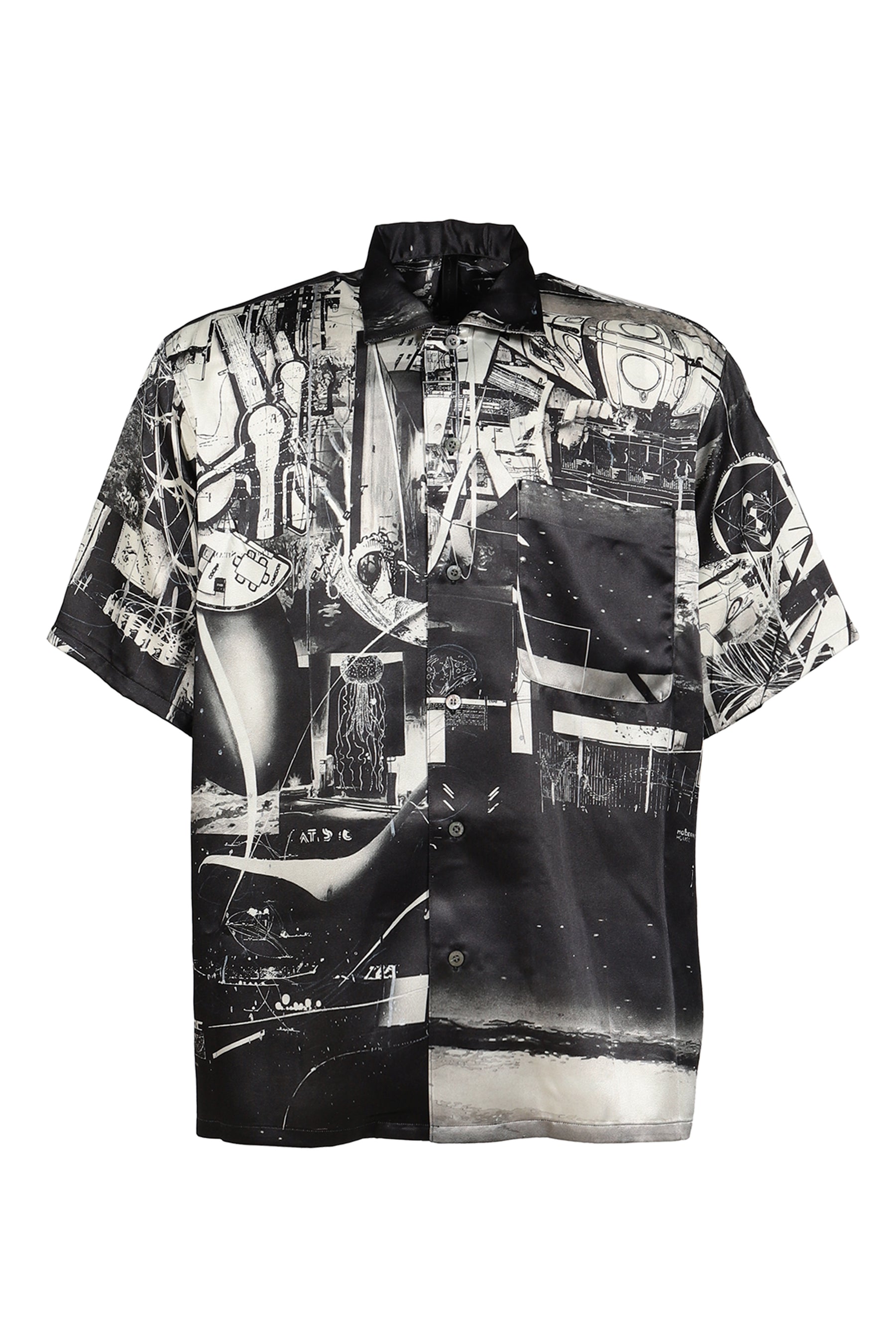 THE HOUSE OF COSMIC HORROR PAINTING SHIRT / BLK