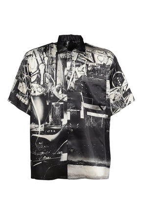 THE HOUSE OF COSMIC HORROR PAINTING SHIRT / BLK