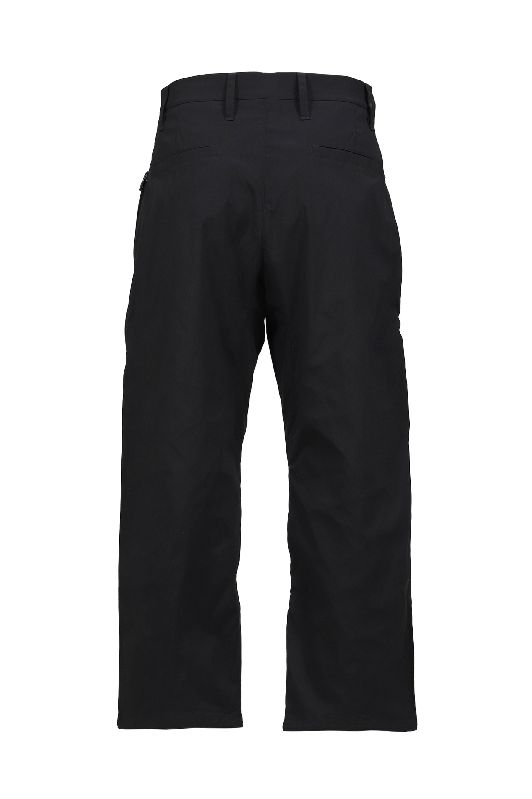 LONG ZIP STRAIGHT PANTS / BLK