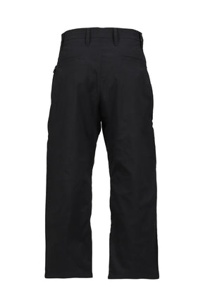 LONG ZIP STRAIGHT PANTS / BLK