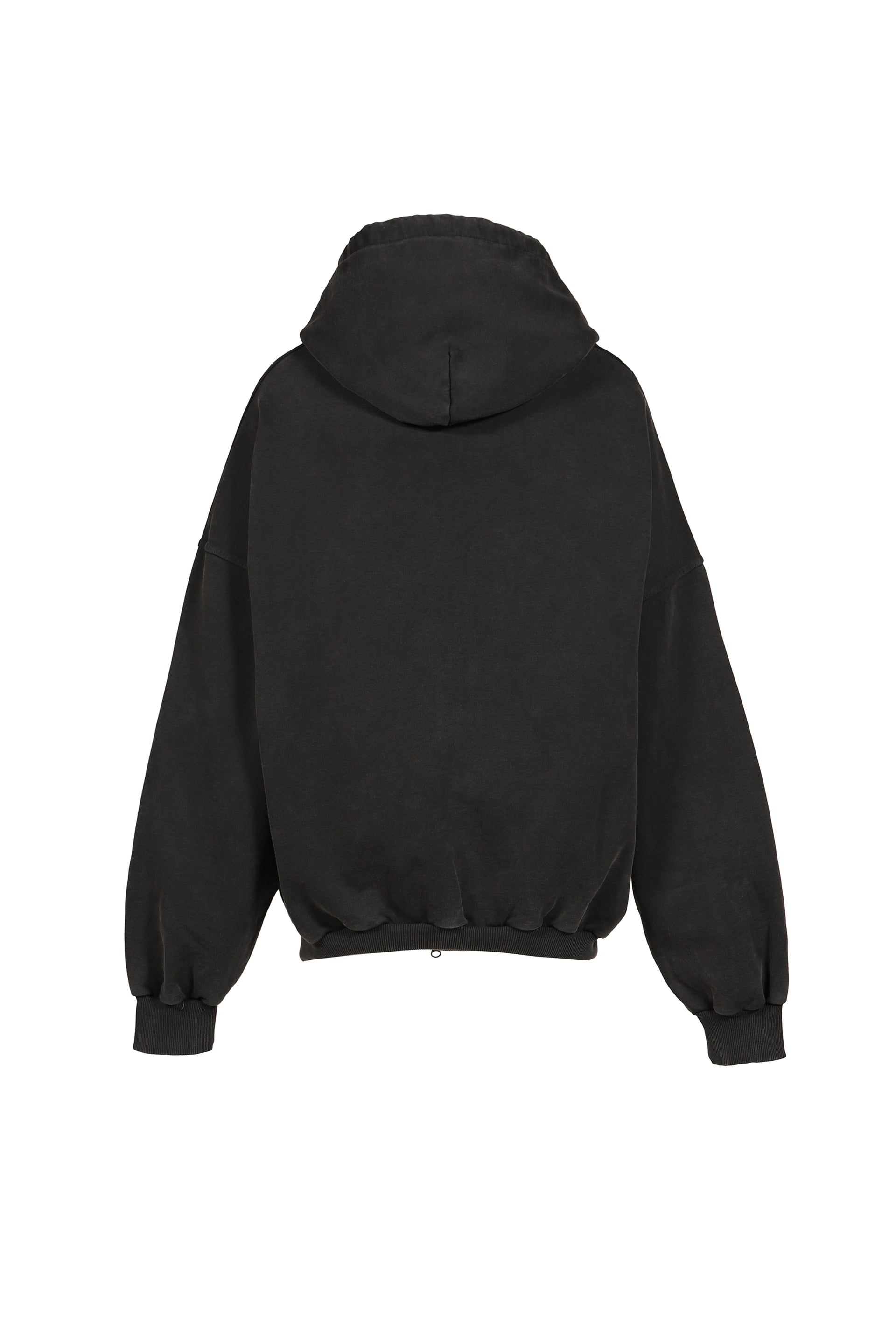 SHOULDERLESS HOODIE AV-LOGO BLACK / BLK