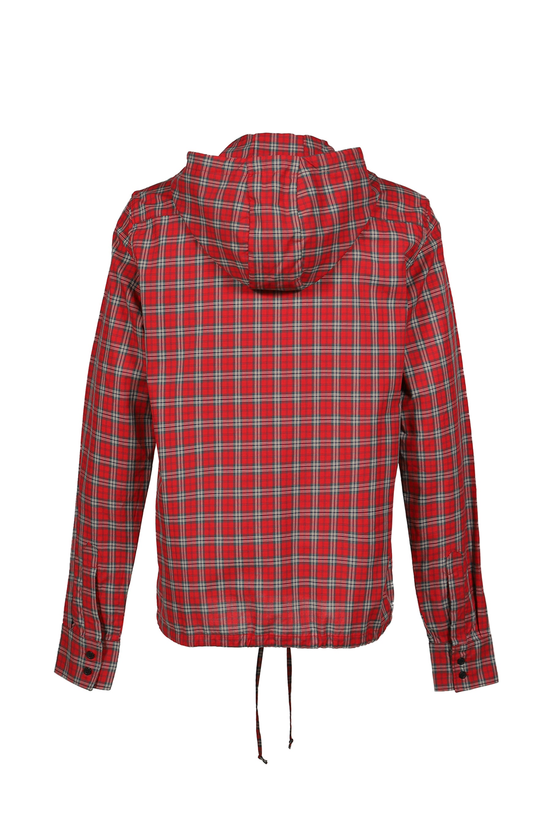 HOODED SHIRT / RED