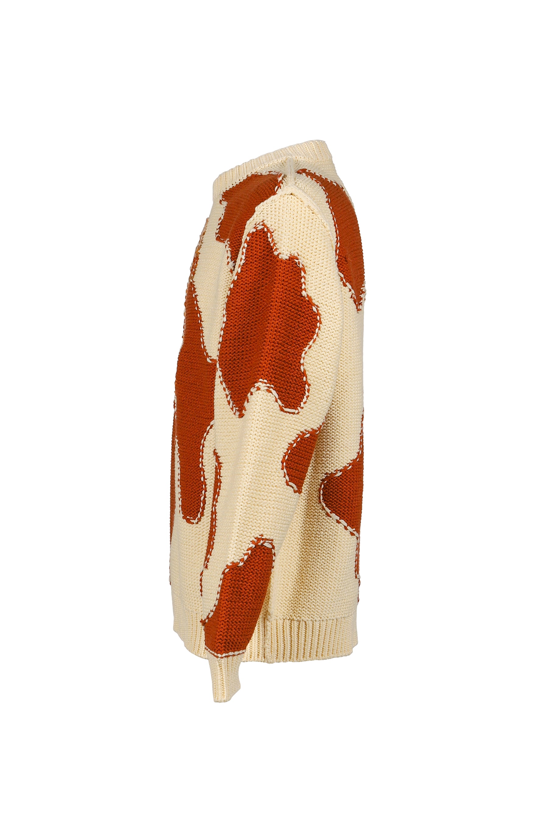 doublet ACTING COW KNIT PULLOVER / WHT