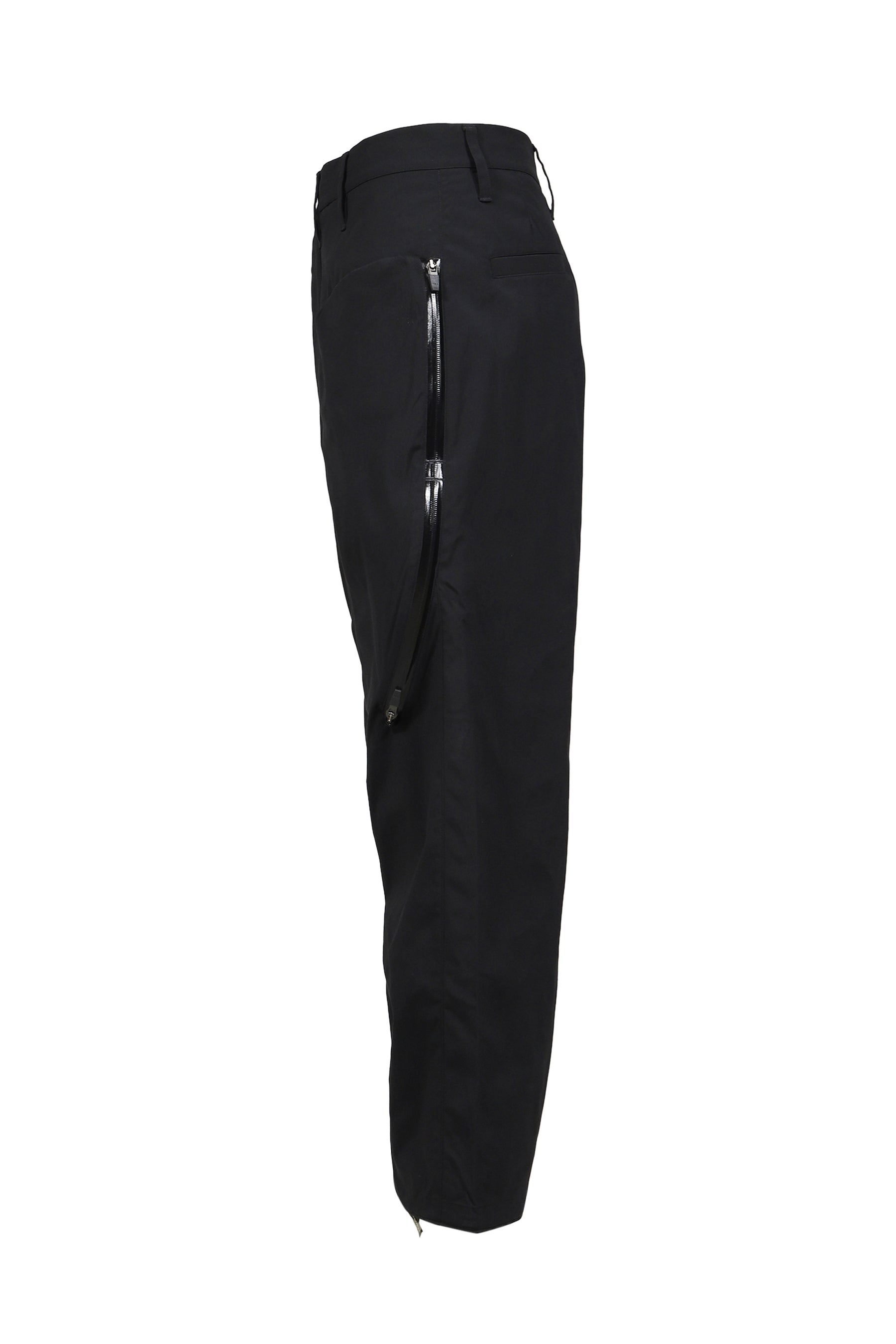 LONG ZIP STRAIGHT PANTS / BLK