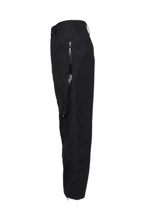 LONG ZIP STRAIGHT PANTS / BLK