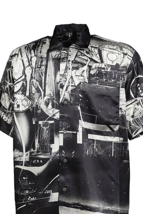 THE HOUSE OF COSMIC HORROR PAINTING SHIRT / BLK