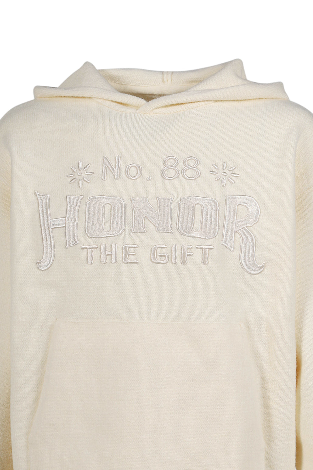 ART KNIT HOODIE / BONE