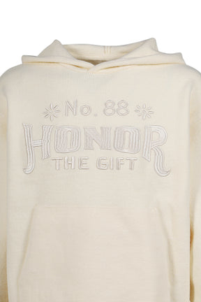 ART KNIT HOODIE / BONE