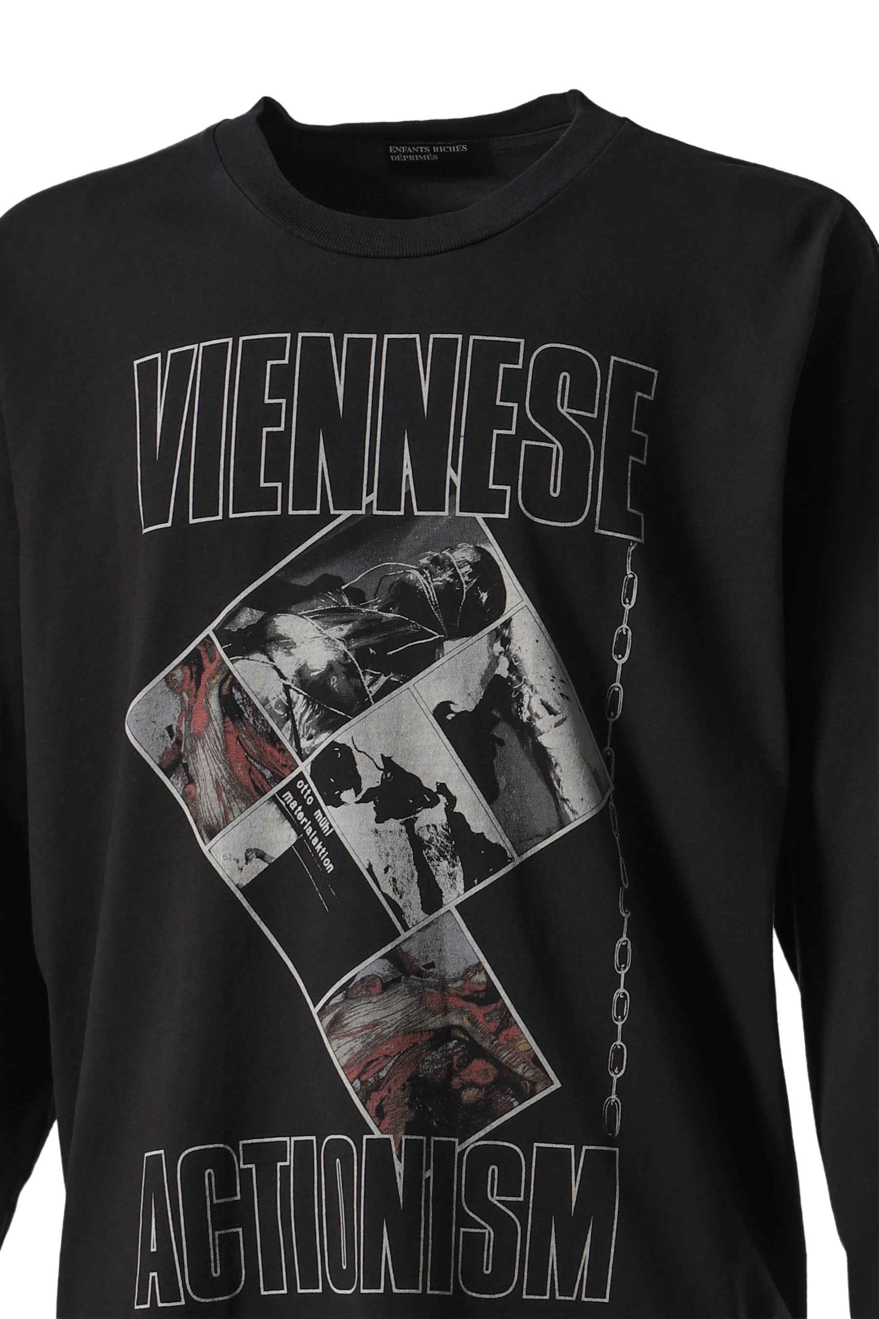 VIENNESE ACTIONISM LS T-SHIRT / FADED BLK